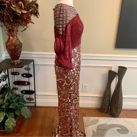 Bee Queen by Raseda Sequined Long Dress - Picture 3 of 11